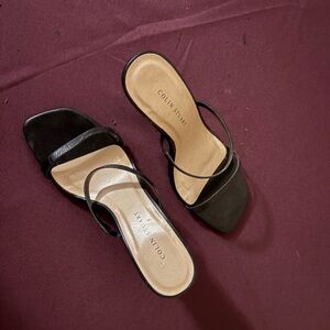 Colin Stuart Black Heels Elegant Slip-On Design